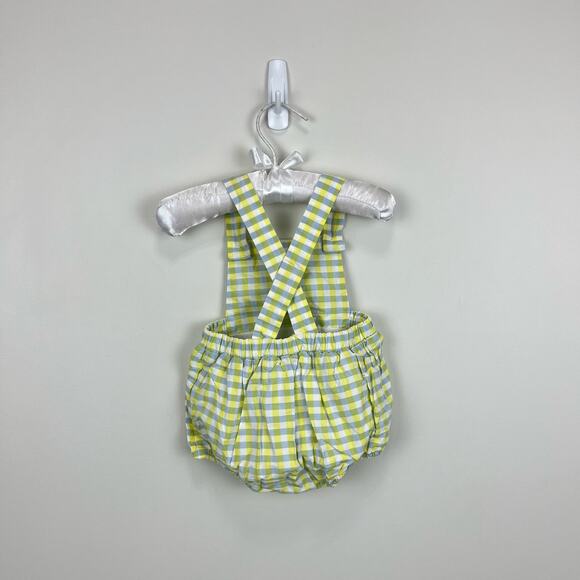 Jacadi Paris Plaid Sun Suit Romper 6 Months - Picture 5 of 6